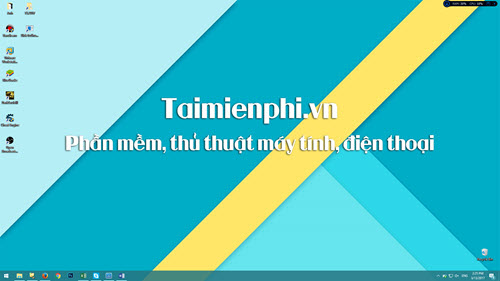 dua icon phan mem ra ngoai desktop