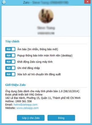Zalo cho windows 1.0 zalo cho windows 1.0