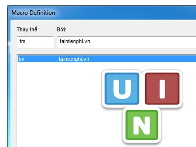 Gõ tắt trong Unikey go tat trong unikey