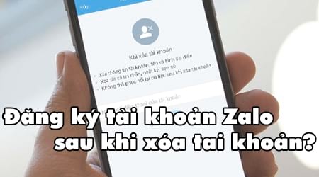 xoa tai khoan zalo co dang ky lai duoc khong