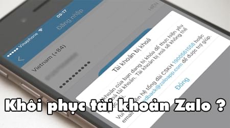 xoa tai khoan zalo co khoi phuc lai duoc khong