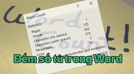 cach dem so tu trong word