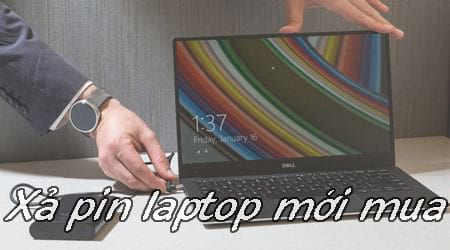 cach xa pin laptop moi mua