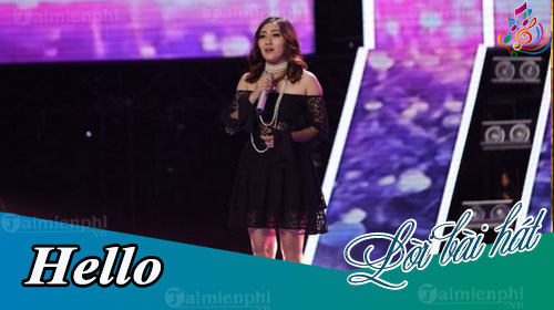 loi bai hat hello giong hat viet 2018