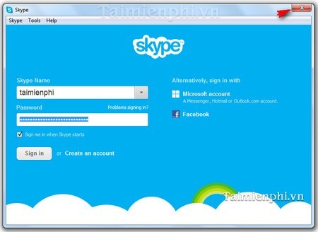 Bước 3 : Trong Run , gõ lệnh %appdata%\Skype , click OK