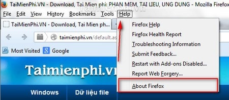 cách kiểm tra phiên bản Firefox cach kiem tra phien ban firefox