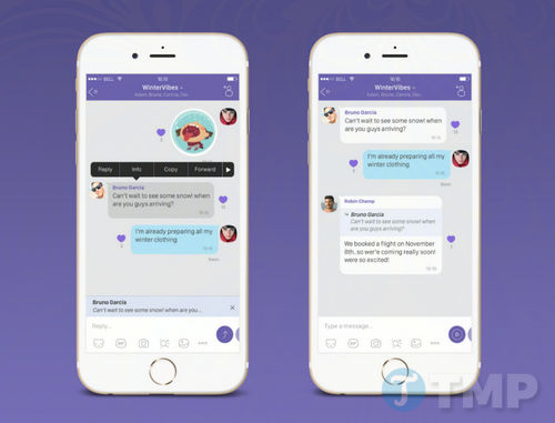 viber bo sung tinh nang ghim tin nhan va tra loi theo nhom