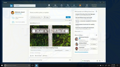 microsoft cong bo cac tinh nang moi cho linkedin messaging