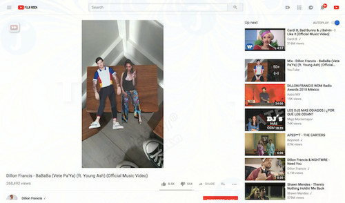 youtube cho may tinh ho tro xem video theo chieu doc