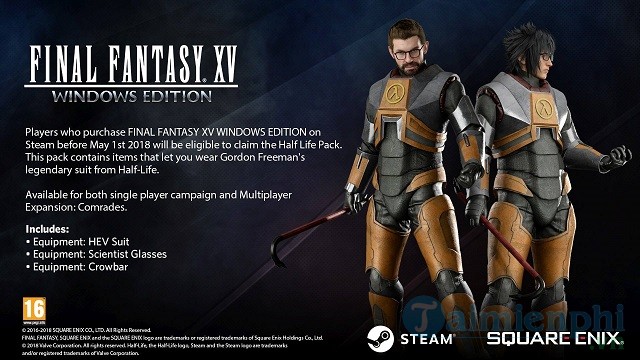 final fantasy xv chinh thuc ra mat nguoi choi phien ban pc vao dau thang 3