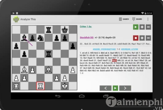 top game co vua tren may tinh