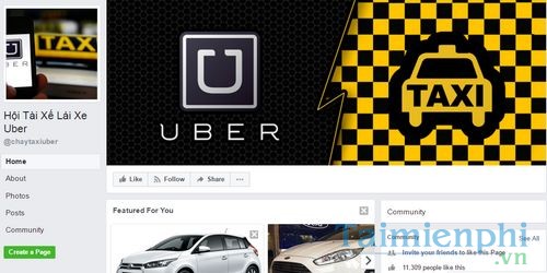 danh sach nhom uber tren facebook taxi uber xe om