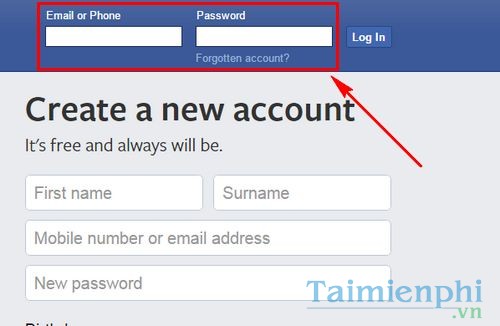 cach dang nhap facebook bang yahoo mail