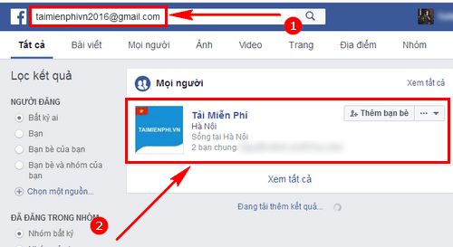 meo khong cho tim mail tren facebook chan tim fb theo mail