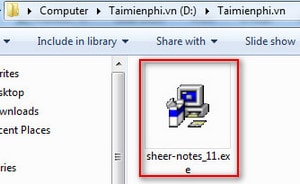 Cài đặt sheer notes cai dat sheer notes