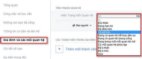 Hướng dẫn kết hôn trên Facebook huong dan ket hon tren facebook