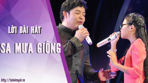 loi bai hat sa mua giong