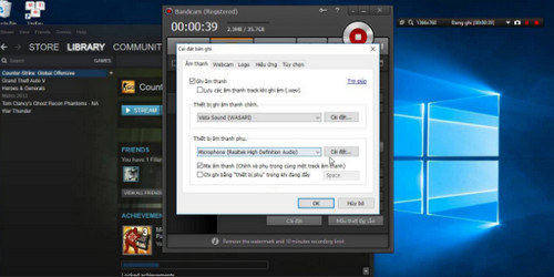 cach ghi am tren may tinh windows 10 8 7 bang bandicam