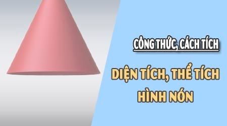 cong thuc tinh the tich hinh non