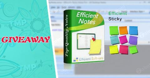 giveaway ban quyen mien phi efficient sticky notes pro tao nhac nho ghi chu