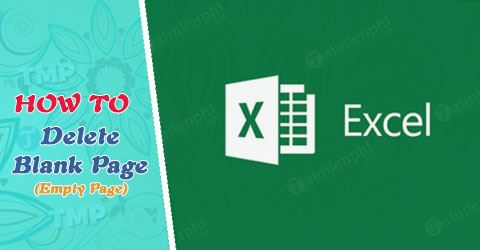 xoa trang trang trong excel