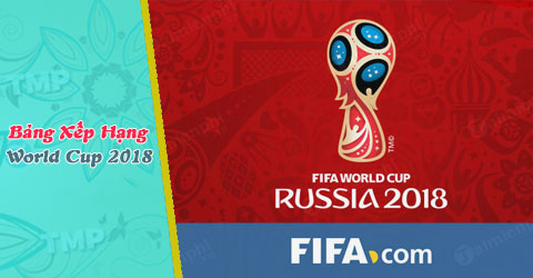bang xep hang world cup 2018