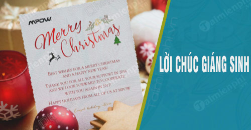 loi chuc giang sinh cho be trai be gai