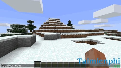 lenh tuyet roi trong minecraft