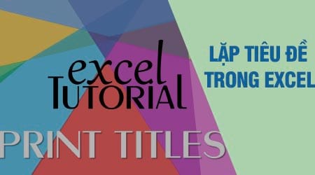 lap tieu de Excel khi in