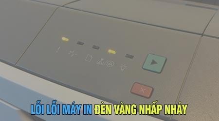 sua loi may in den vang nhap nhay lien tuc