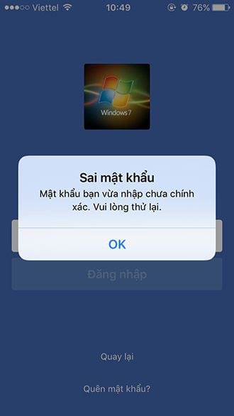 cach lay lai mat khau facebook tren iphone