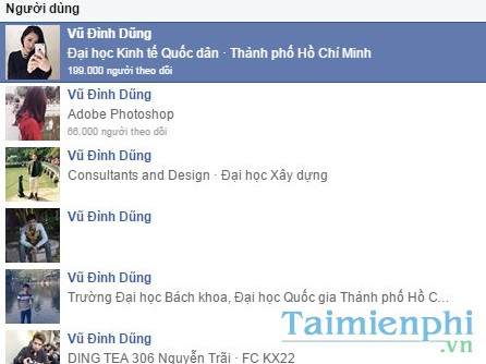 facebook bi doi ten thanh vu dinh dung