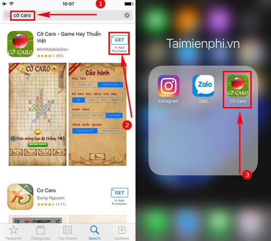 cai dat coc caro tren smartphone