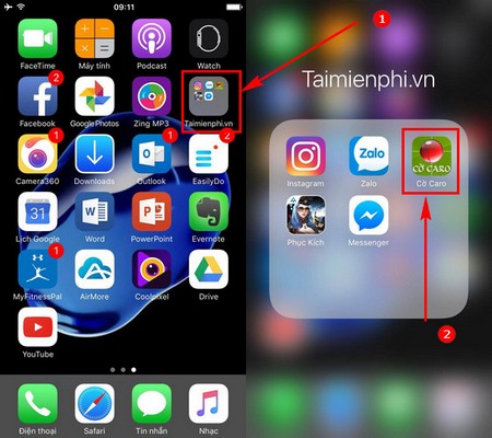 xoa app tren dien thoai iphone