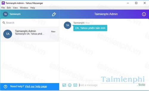 gui anh tren yahoo phien ban moi