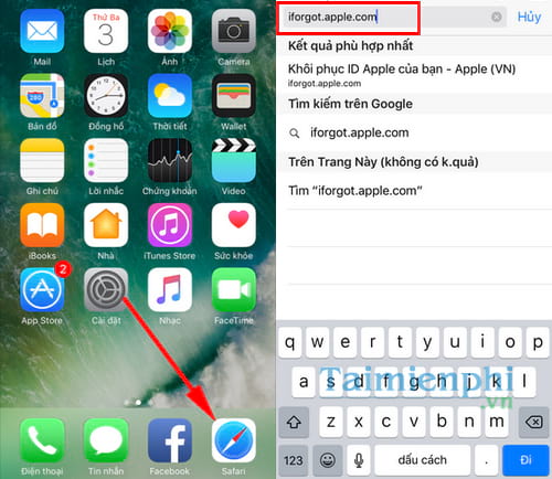 lay lai mat khai icloud