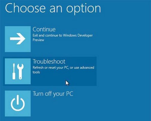 5 cách truy cập Advanced Options Windows 10/8.1/8