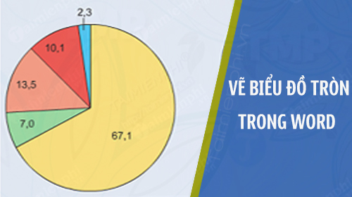 Cách vẽ biểu đồ tròn trong Word 2016