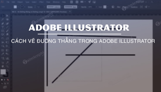 ve duong thang trong illustrator