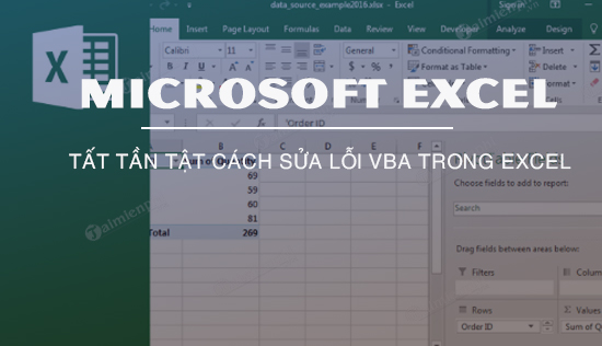 Tất tần tật cách sửa lỗi VBA trong Excel