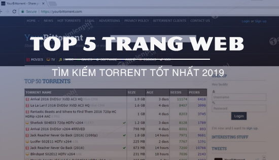 top 5 trang web tim kiem torrent tot nhat 2019