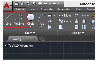 Bài 4 - Lệnh Vẽ Line, Pline, Mline trong Autocad