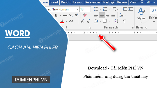 cach an hien ruler trong word