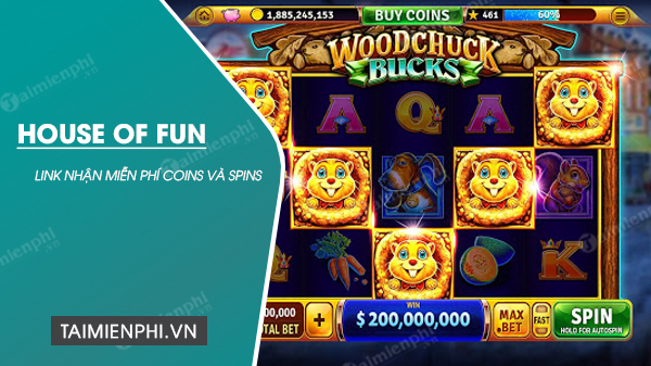 link nhan mien phi coins va spin house of fun