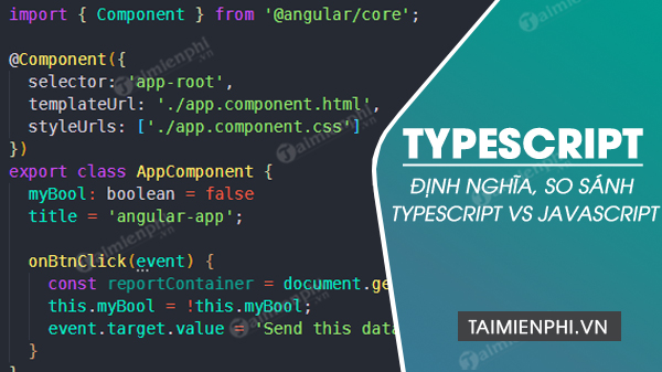 typescript la gi so sanh typescript va javascript