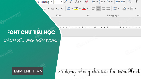 cach su dung font chu tieu hoc tren word