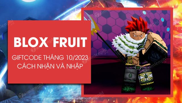 Code Blox Fruit (Blox Piece) tháng 12/2023 x2 EXP, reset chỉ số mới