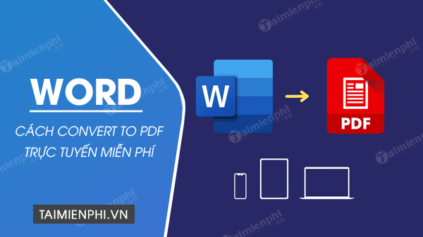 cach convert word to pdf