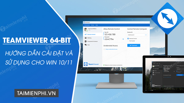 link tai teamviewer 64 bit cho windows 10 11