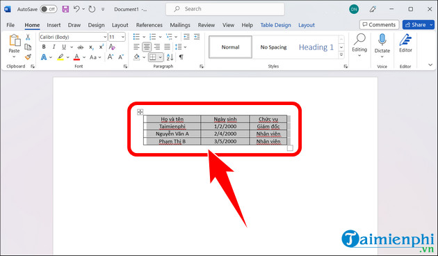 cach dua bang tu word vao excel cuc don gian